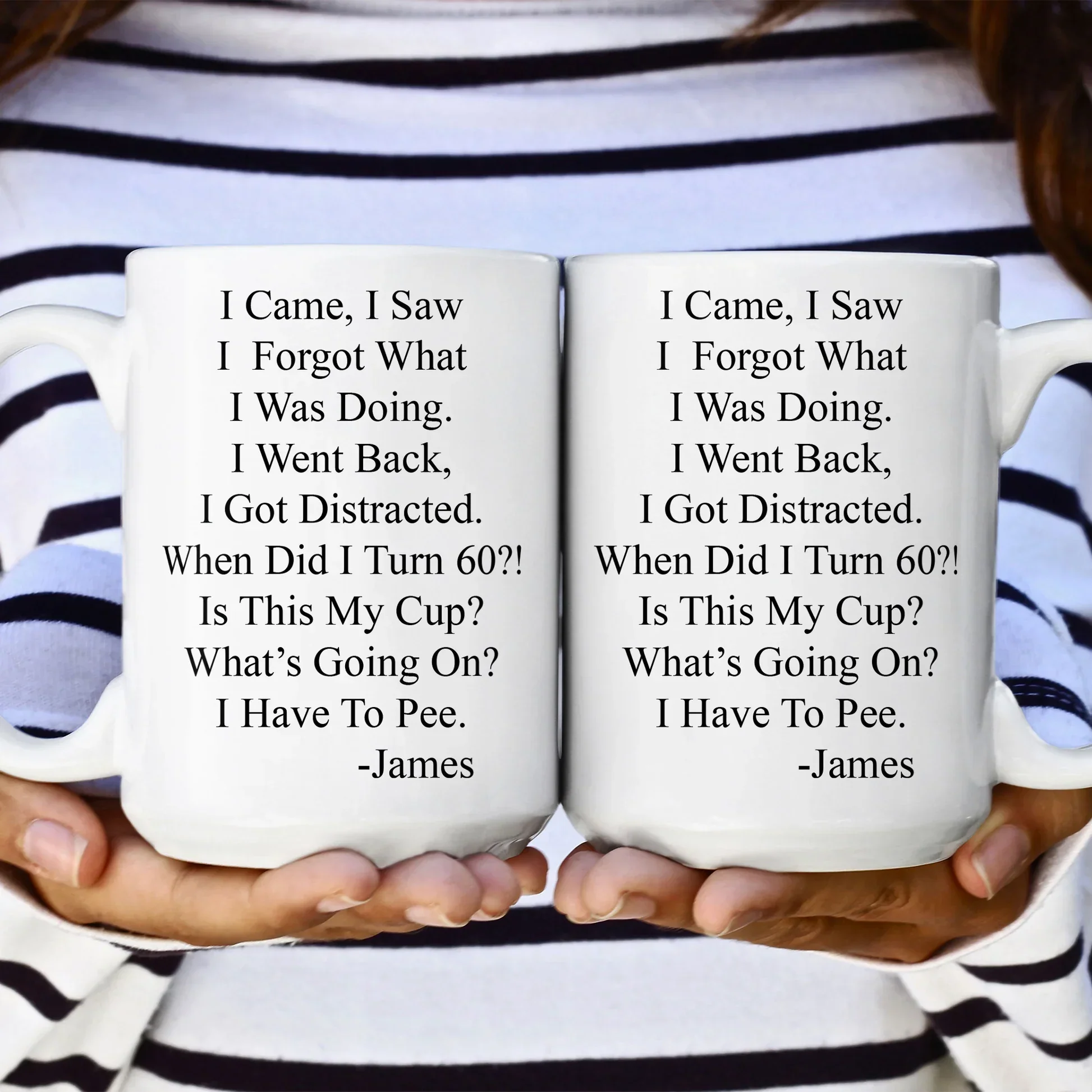 Funny Aging Quote Ceramic Mug, Personalized Daily Coffee Gift for Coworker or Friend, Cute Desk Laugh Gift - Image 3