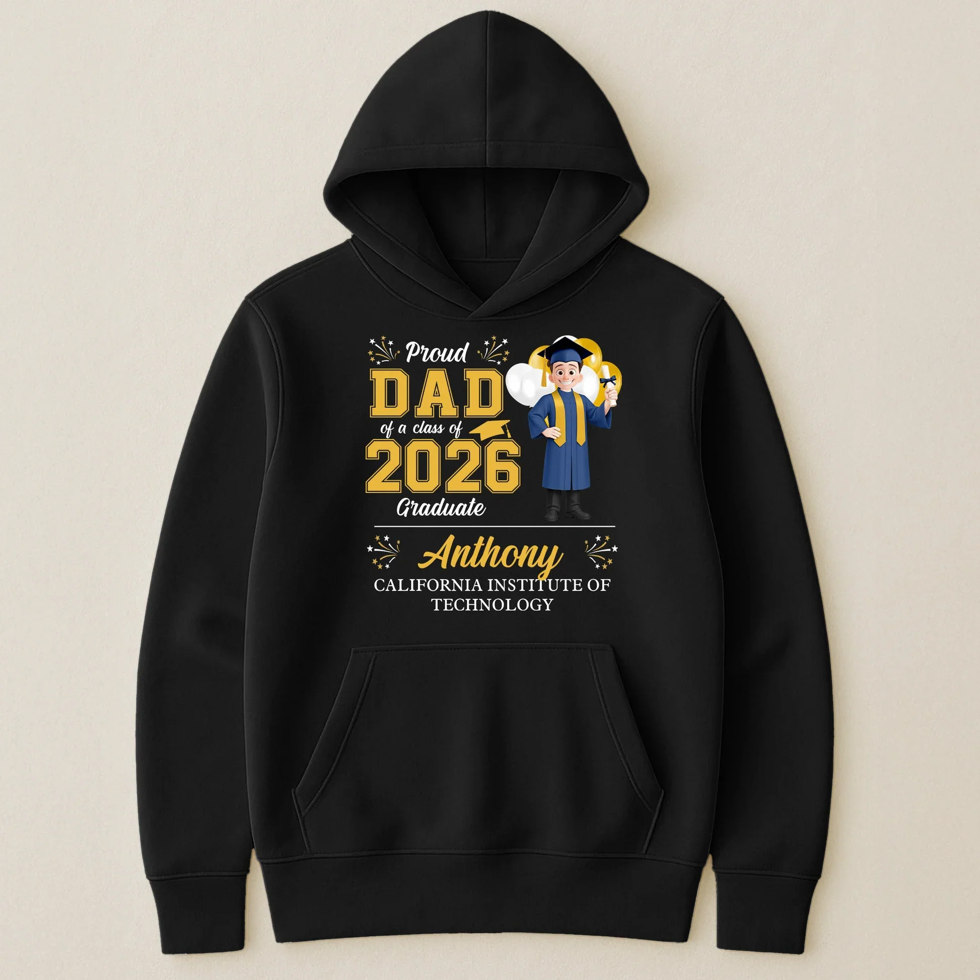 Proud Family Graduation Classic Tee, Personalized Matching Shirt Gift for Mom Dad Grandma at the Ceremony - Image 7