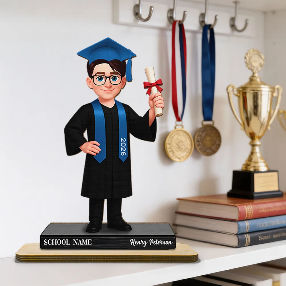 Congrats Graduates Personalized 2-Layer Wooden Plaque Keepsake, Heartfelt Graduation Gift for Son, Daughter, or Best Friend - Image 6