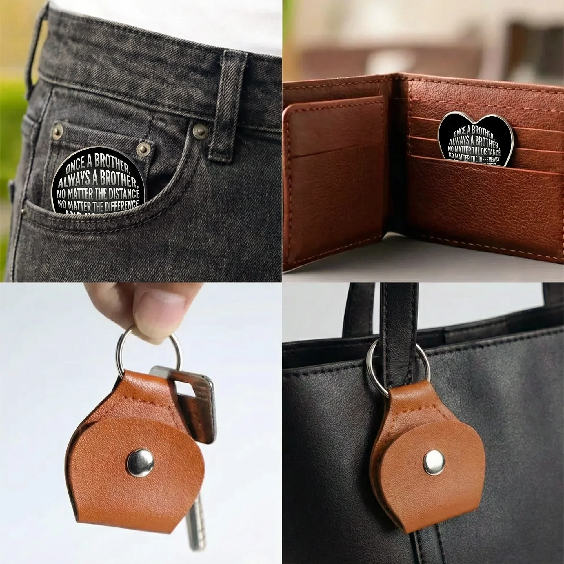 Pocket Hug for Brother, Once A Brother Always A Brother Message, Personalized Keepsake Gift for Long-Distance Love - Image 5
