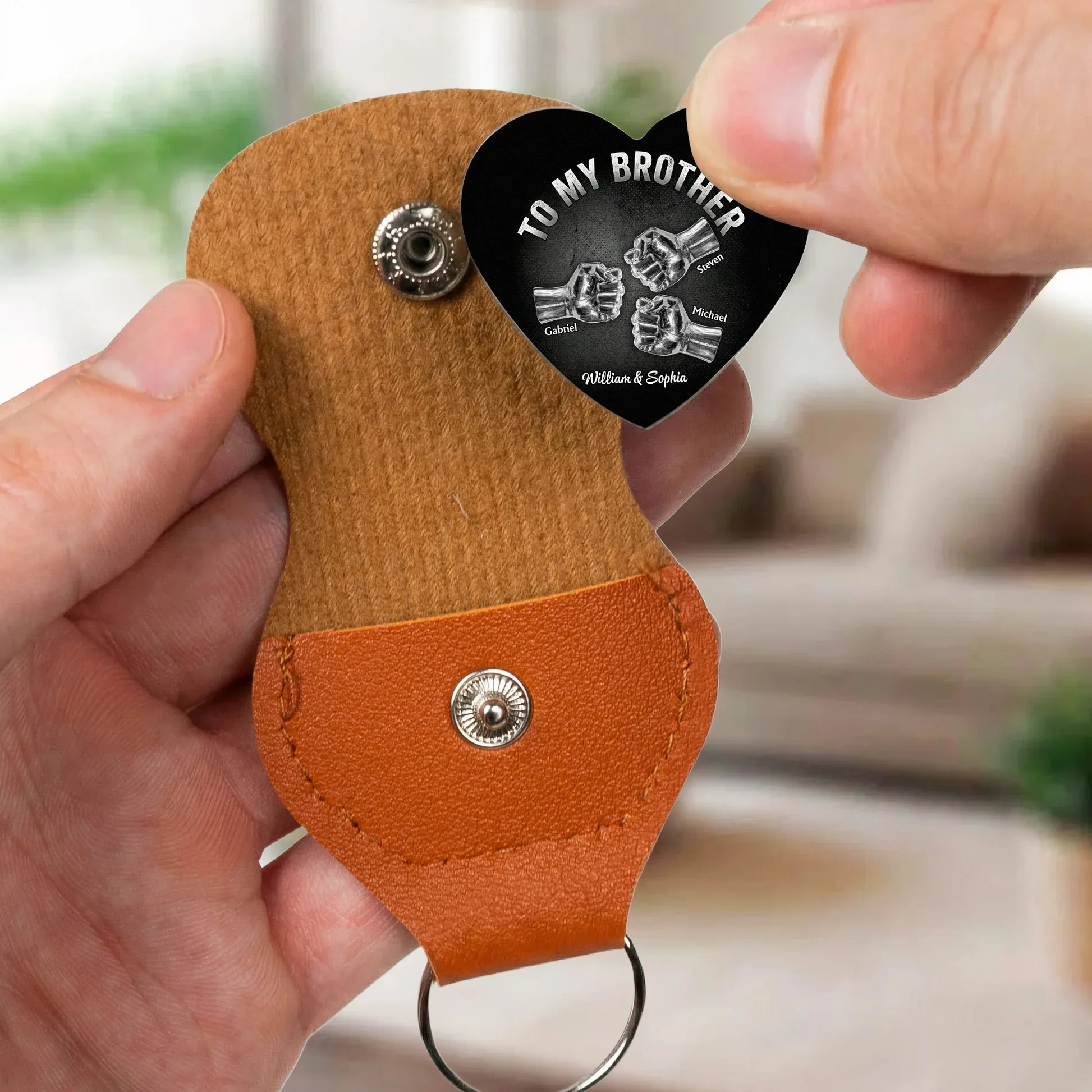 Pocket Hug for Brother, Once A Brother Always A Brother Message, Personalized Keepsake Gift for Long-Distance Love - Image 7