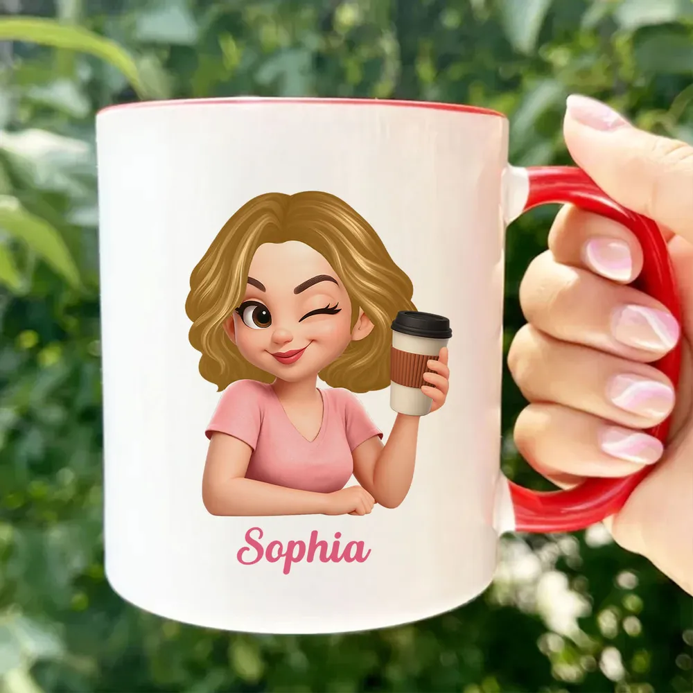 Personalized Cool Moms Club Ceramic Mug With Custom Cartoon Mom, Cute Daily Coffee Gift For Mom And Wife - Image 4