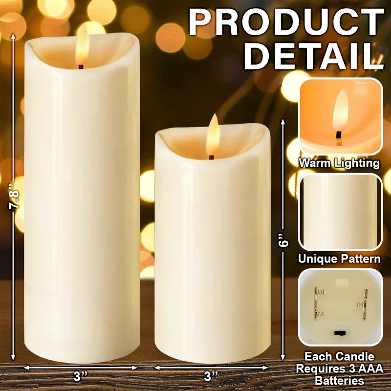 Personalized Flameless LED Candle for Granddaughter, Warm Glow Floral Butterfly Design, Unique Sentimental Gift - Image 4
