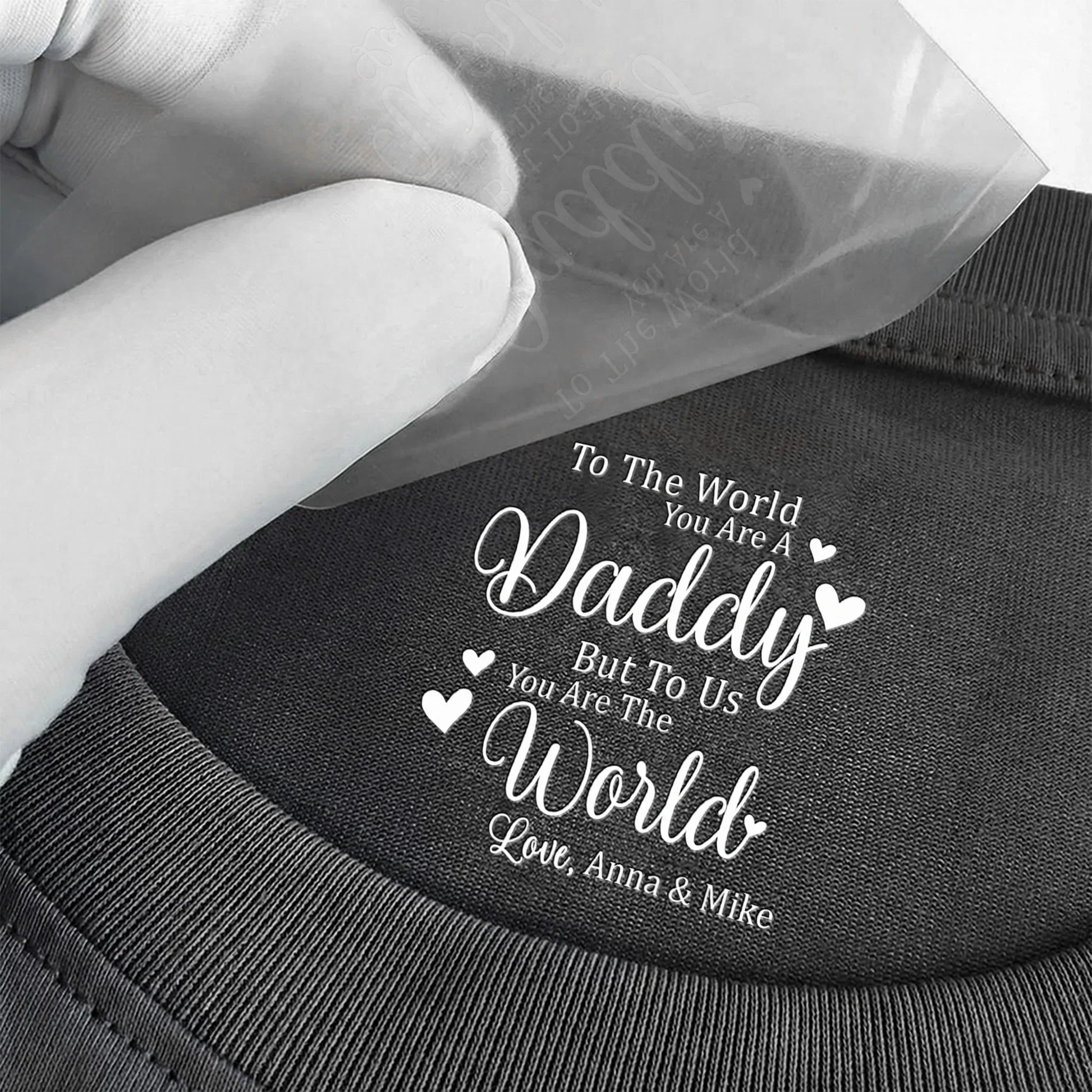 Gift For Dad, Mom, Family But To Us You Are The World - Personalized Shirt - Image 3