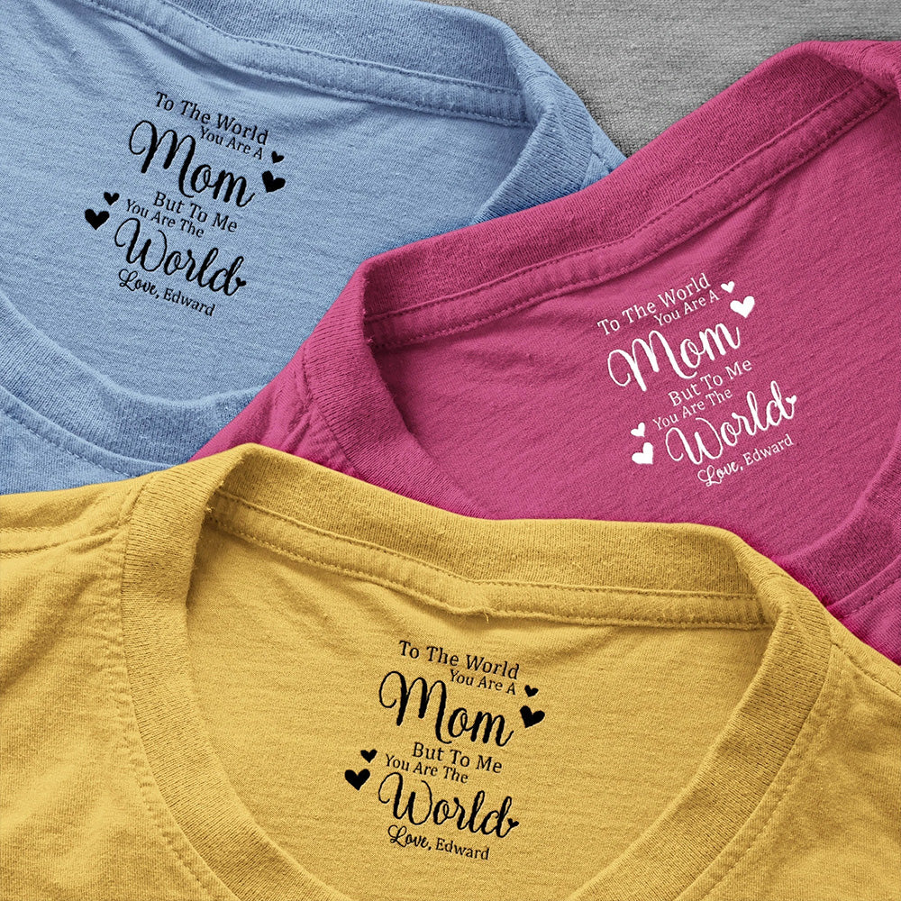 Gift For Dad, Mom, Family But To Us You Are The World - Personalized Shirt - Image 4