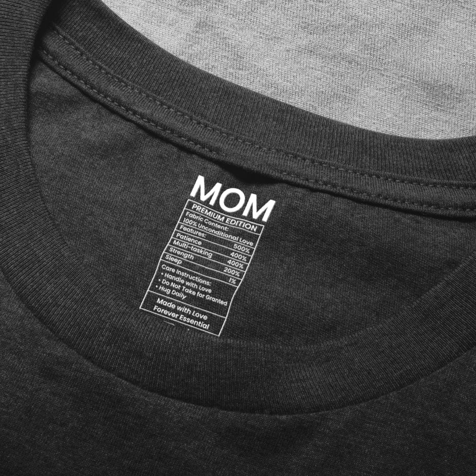 Personalized Mom Premium Edition Classic Tee, Cute Label-Style Quote for Everyday Wear, Unique Gift for Mom - Image 5