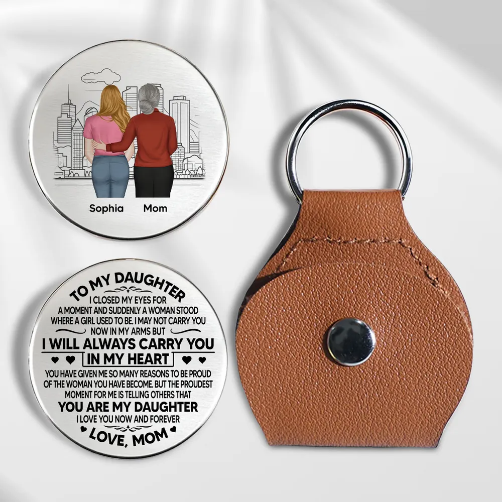Personalized Pocket Hug With Mom and Daughter Hugging, Always Carry You In My Heart Keepsake, Unique Gift for Mom or Daughter - Image 6