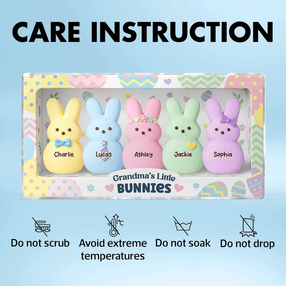 Personalized Shaped Acrylic Block Plaque Grandma's Little Bunnies Easter Shelf Decor, Unique Gift for Grandma - Image 5