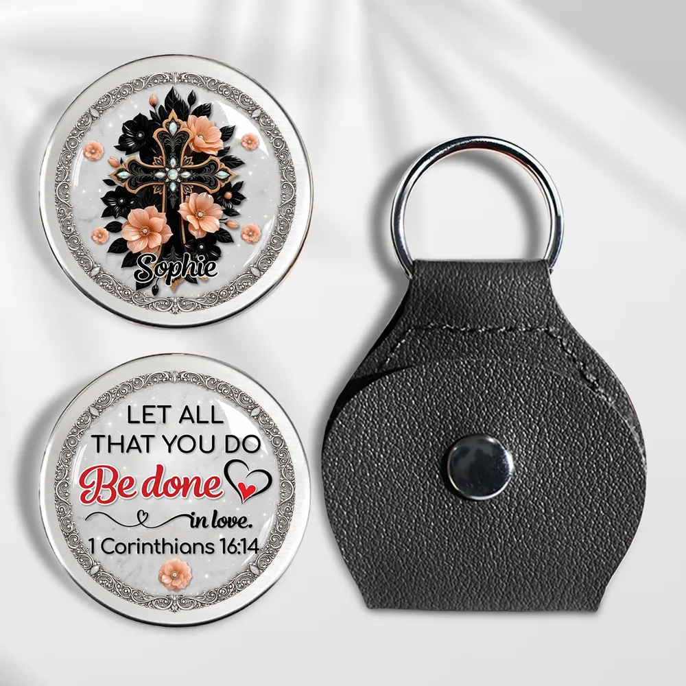 Pocket Hug Keepsake with Let All That You Do Be Done in Love Quote - Thoughtful Personalized Gift for Someone Special - Image 2