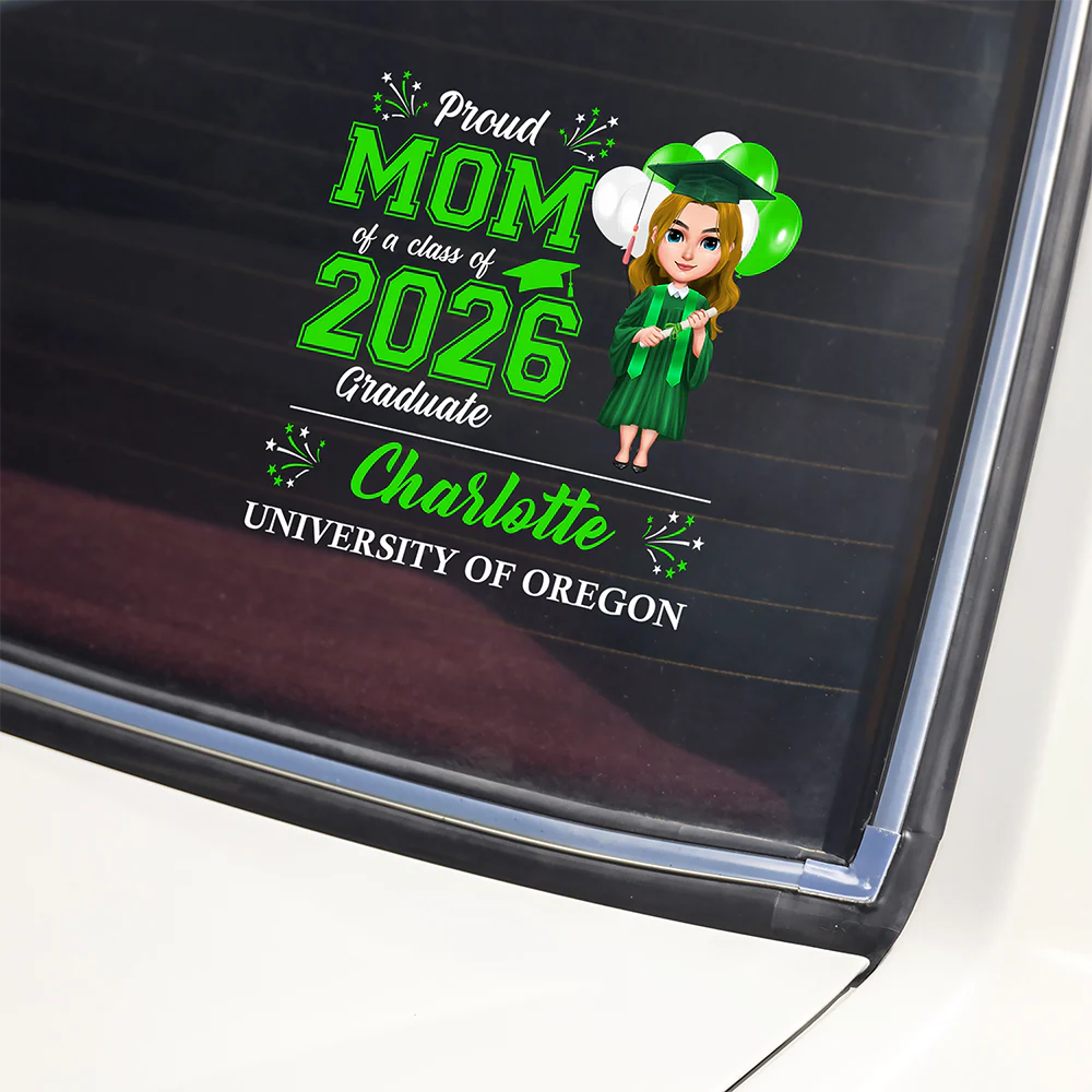 Personalized Graduation Sticker Decal Proud Family Class of 2026 Style Car Window Decor Unique Gift for Grad Supporters - Image 3