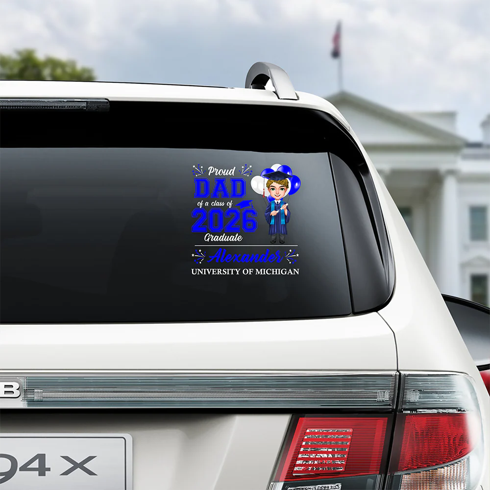 Personalized Graduation Sticker Decal Proud Family Class of 2026 Style Car Window Decor Unique Gift for Grad Supporters - Image 7