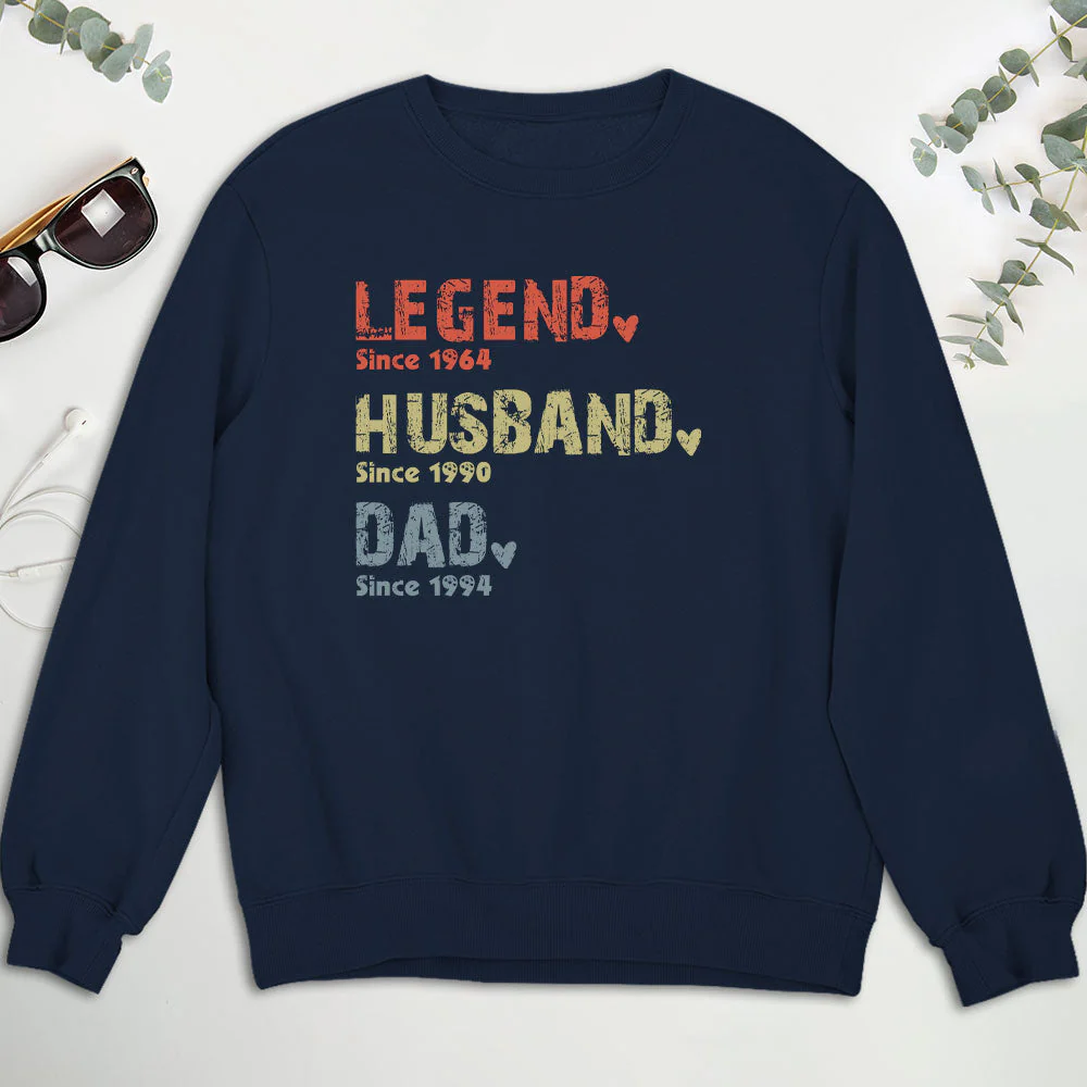 Legend Husband Dad Papa Classic Tee, Personalized Family Quote Shirt, Meaningful Unique Gift for Dad or Grandpa - Image 5