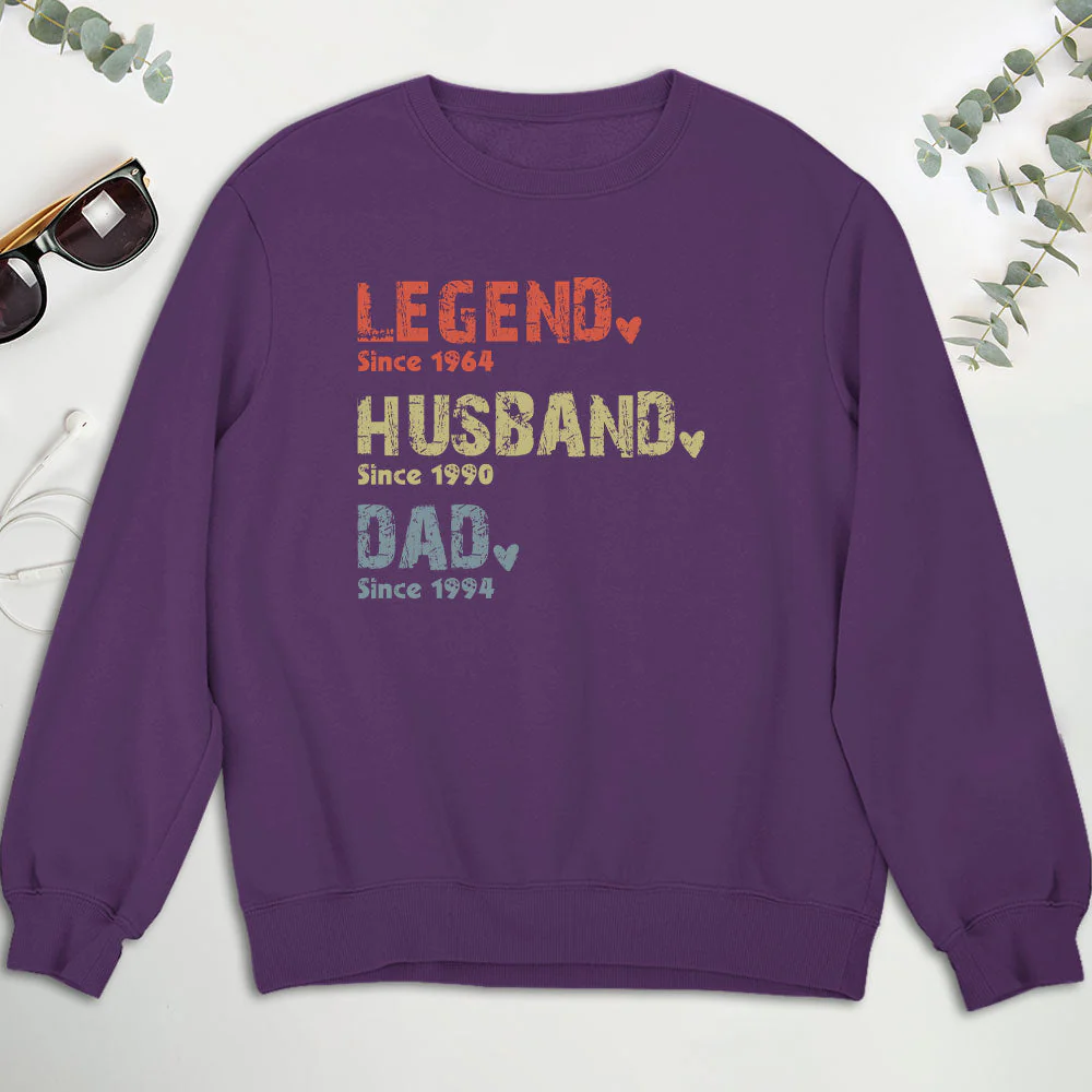 Legend Husband Dad Papa Classic Tee, Personalized Family Quote Shirt, Meaningful Unique Gift for Dad or Grandpa - Image 7