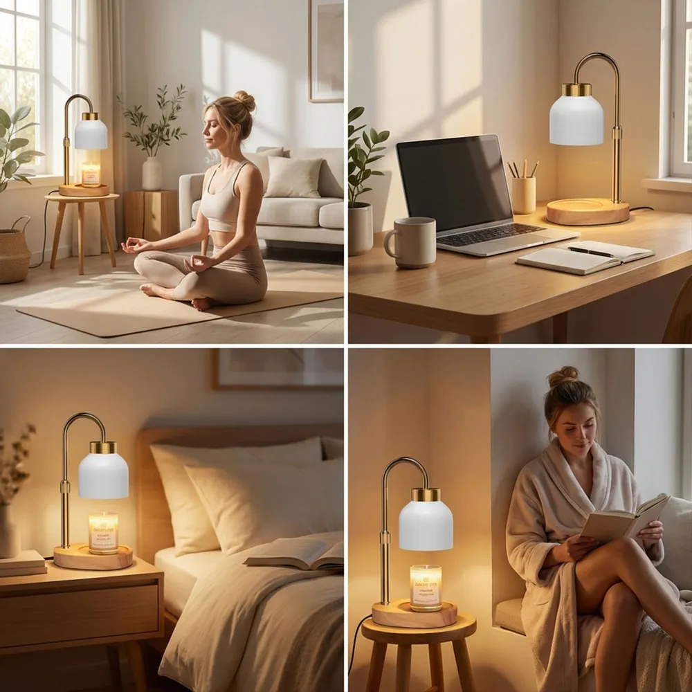 Personalized Moon Phase Candle Warmer Lamp for Mom - Custom Family Dates Night Light, Unique Mother's Day Gift - Image 10