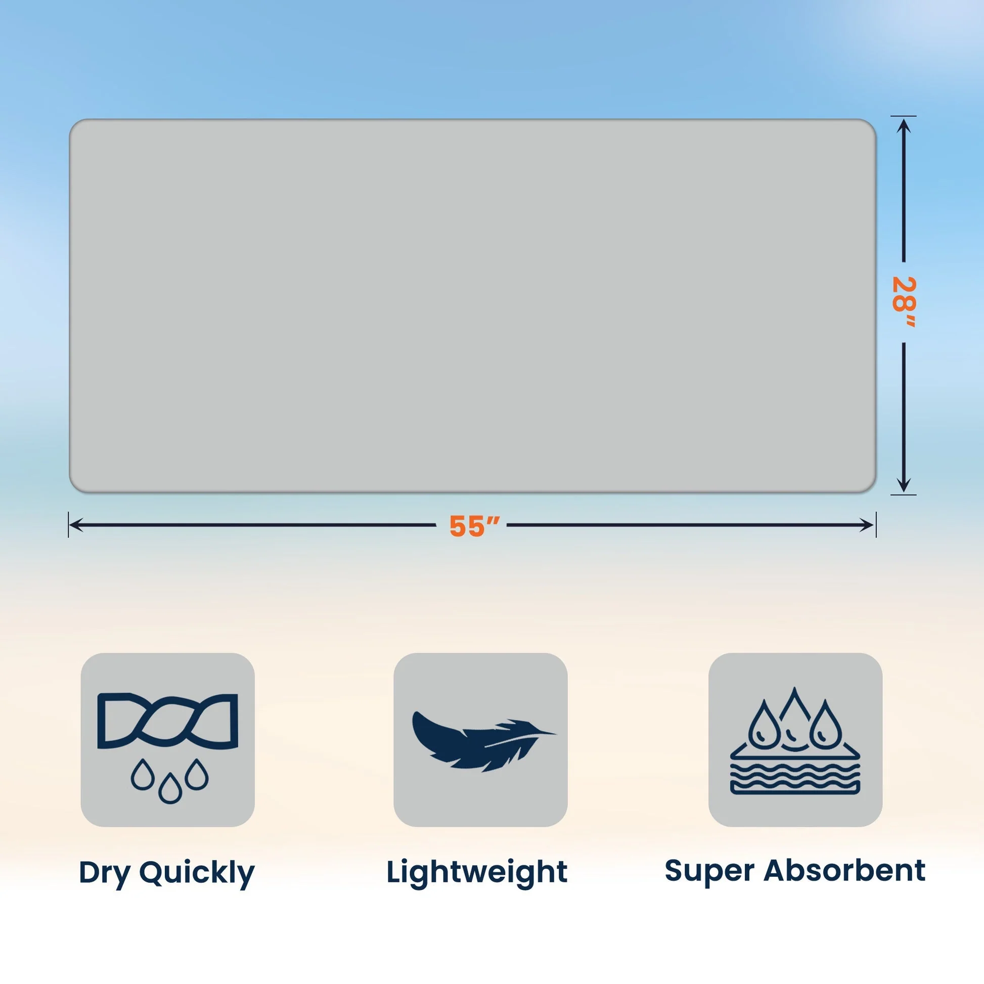 Personalized Beach Towel, Sun Sand Chill Coastal Design, A Unique Custom Gift for Family or Friends - Image 4