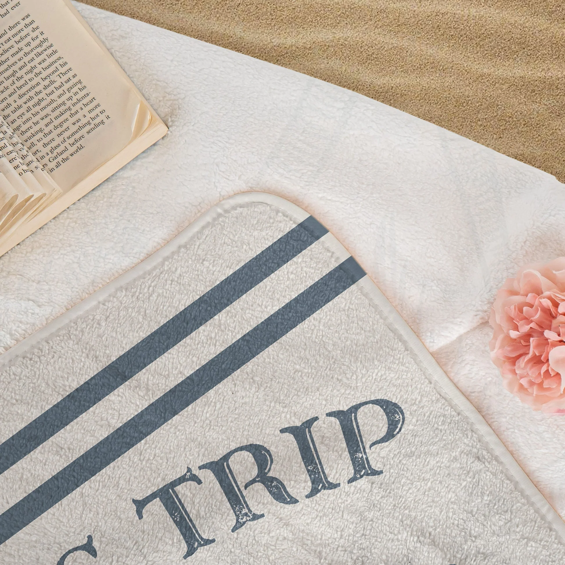 Personalized Beach Towel, Sun Sand Chill Coastal Design, A Unique Custom Gift for Family or Friends - Image 8