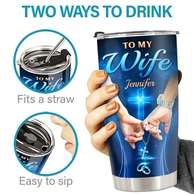 Once Upon A Time - Couple Personalized Custom Tumbler - Gift For Husband Wife, Anniversary - Image 3