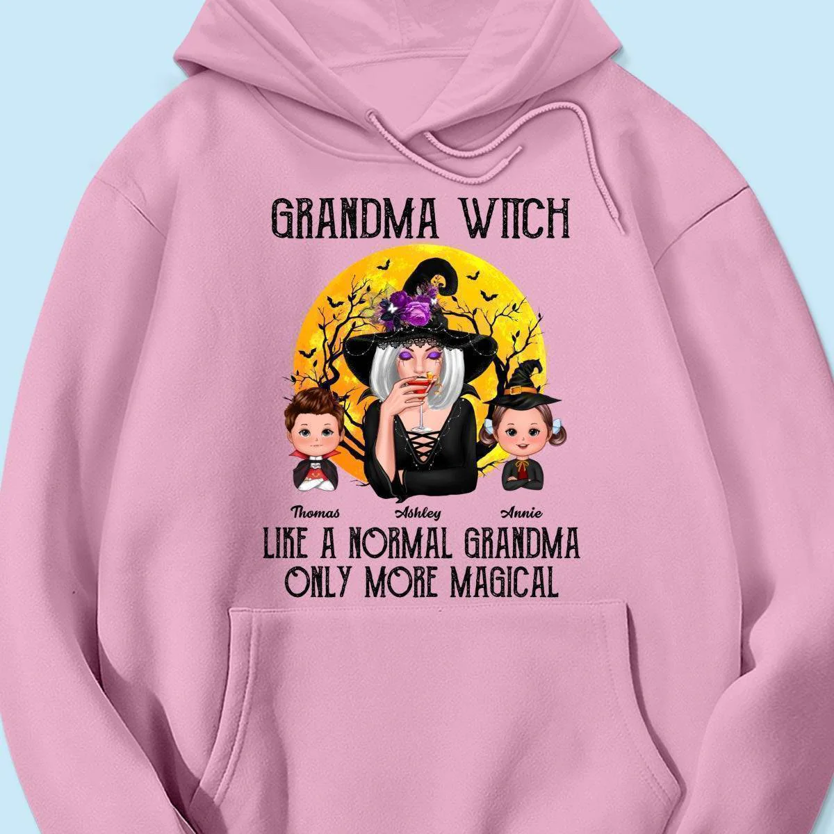 Grandma Witch Like Normal Grandma More Magical Halloween Personalized T-Shirt/Sweatshirt/Hoodie