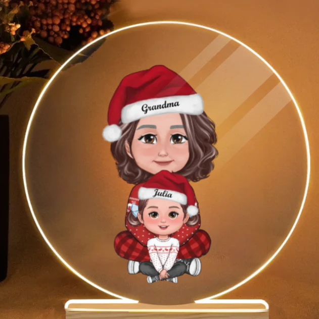Personalized Grandma and Grandchild Christmas Ornament - Custom Family Gift Keepsake for Holiday Memories - Image 4