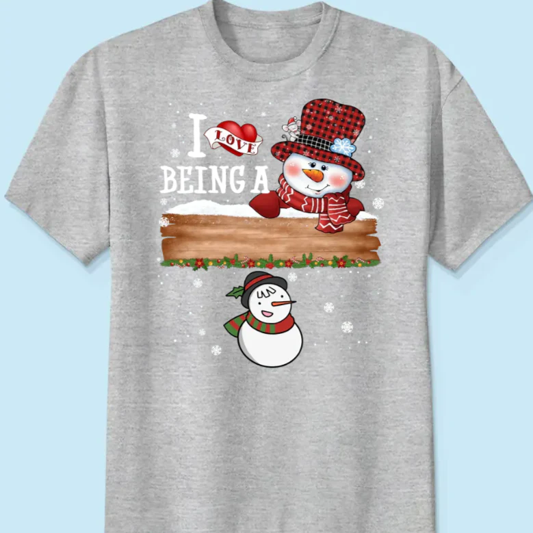 I Love Being A Grandma - Family Personalized Custom Unisex T-shirt, Hoodie, Sweatshirt - Christmas Gift For Mom, Grandma - Image 2