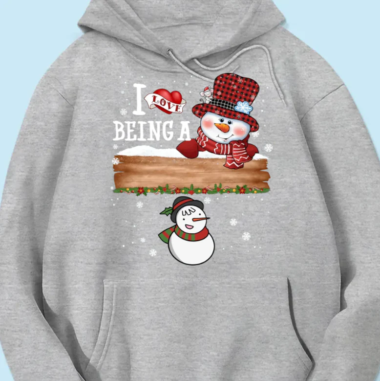 I Love Being A Grandma - Family Personalized Custom Unisex T-shirt, Hoodie, Sweatshirt - Christmas Gift For Mom, Grandma - Image 3