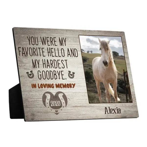 “You Were My Favorite Hello And My Hardest Goodbye” Custom Plaque - Image 3
