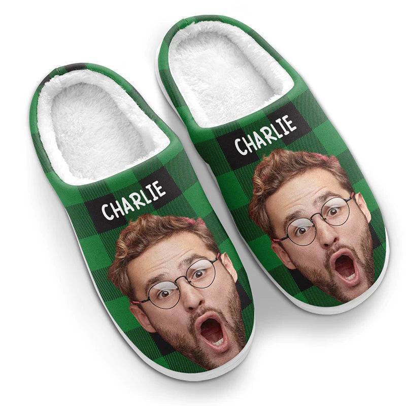 Custom Photo Happiness Is A Warm Puppy - Dog & Cat Personalized Custom Fluffy Slippers - Gift For Pet Owners, Pet Lovers - Image 4