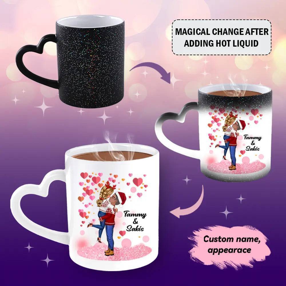 Life is Better with Sisters - Love & Friendship - Personalized Mug, Color Changing Mug - Up to 5 Sisters - Image 4