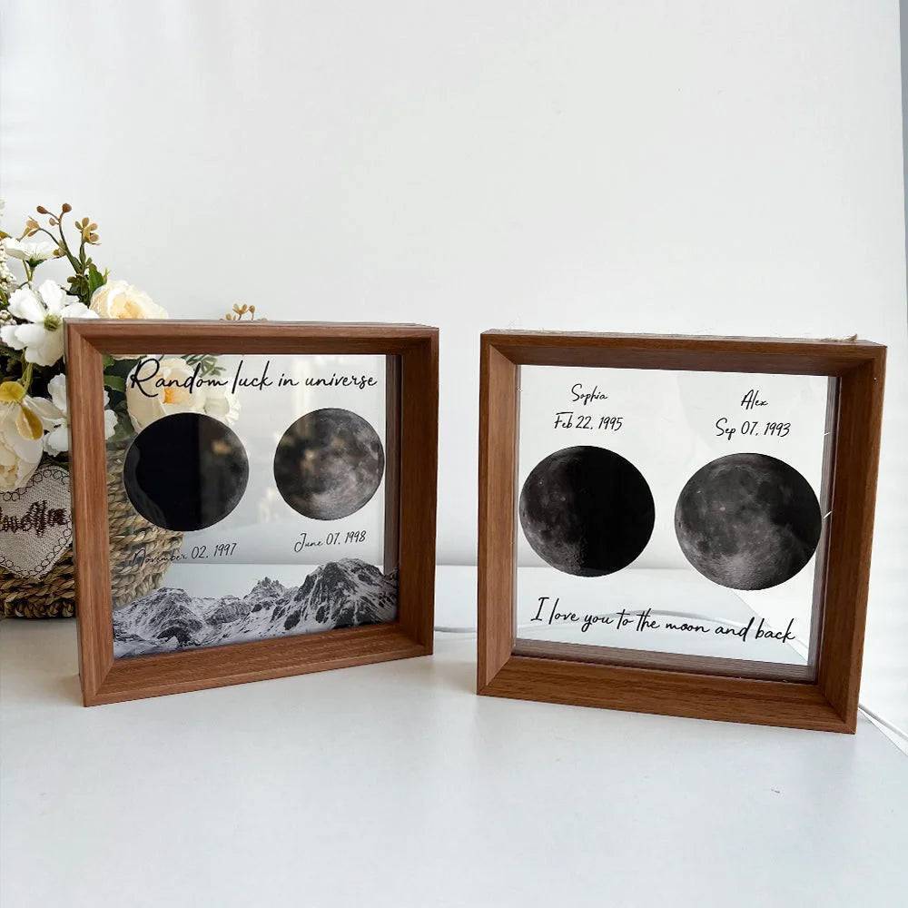Starry Love - Customized Moon Phases LED Light Frame - A Romantic Universe-Inspired Gift for Anniversaries & Valentine's - Image 9