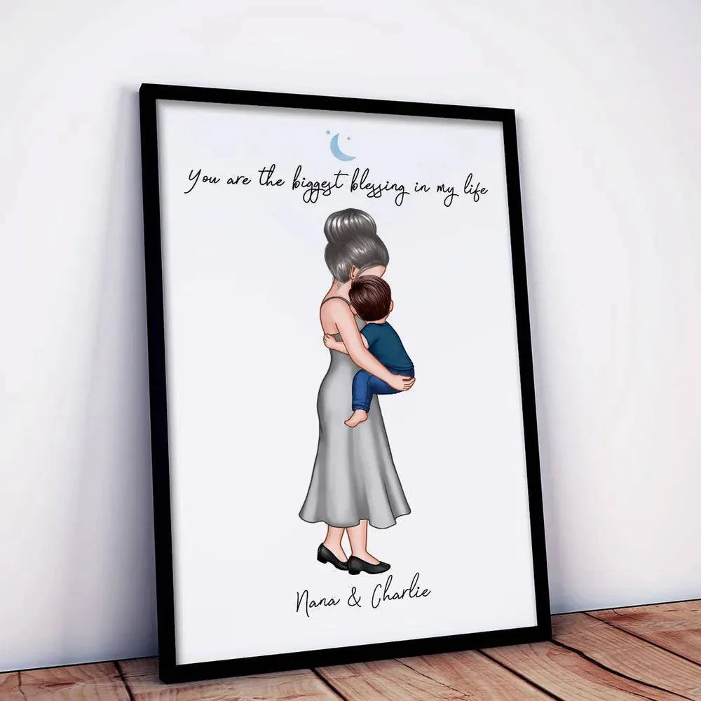 Mother's Embrace - 'You Are My Everything' Personalized Poster with Mom & Child - A Heartfelt Gift for Mother's Day - Image 5