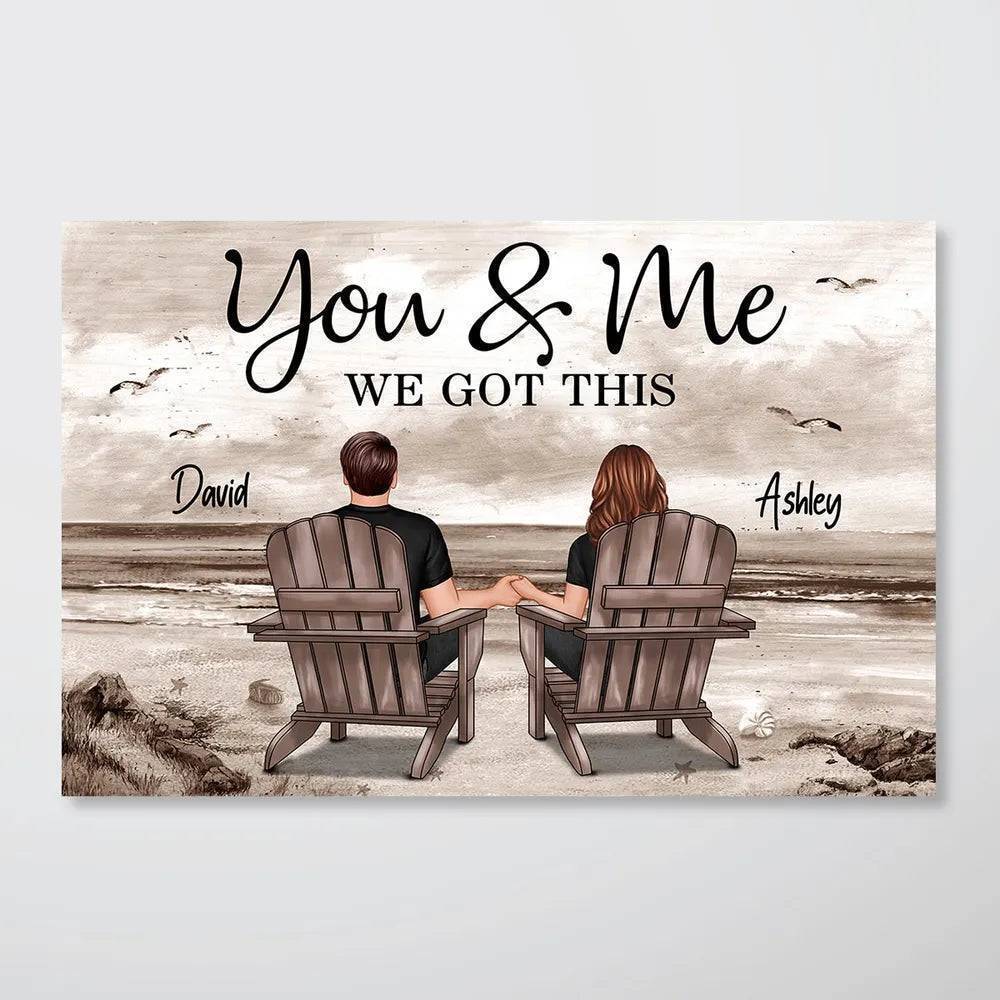 Seaside Memories - Personalized Poster, Canvas, Car Hanger, Pillow, Wallet Card - Unique Gift for Couple, Husband, Wife, Dad, Mom - Image 2