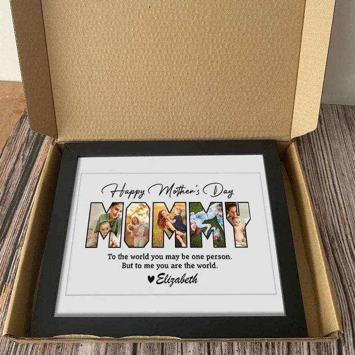 Love Eternal - 'To the Best Mom' Personalized Photo Tribute - Mother's Day Canvas or Poster - Image 2