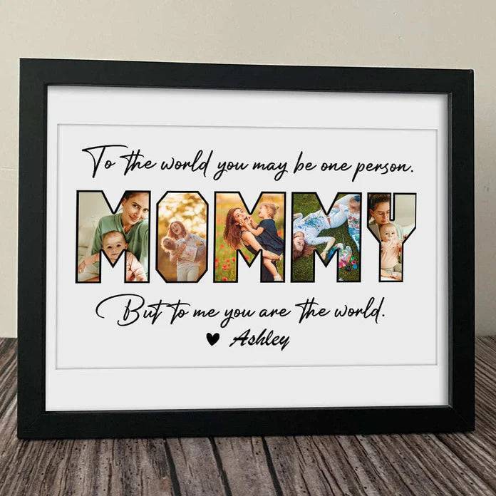 Love Eternal - 'To the Best Mom' Personalized Photo Tribute - Mother's Day Canvas or Poster - Image 4