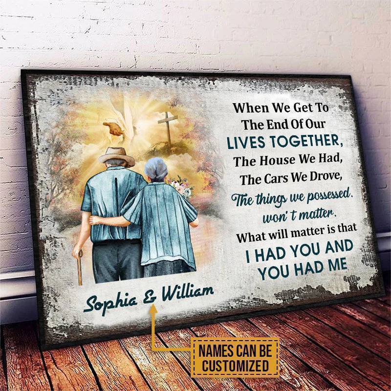 Personalized Christian Old Couple When We Get Custom Poster - Image 2