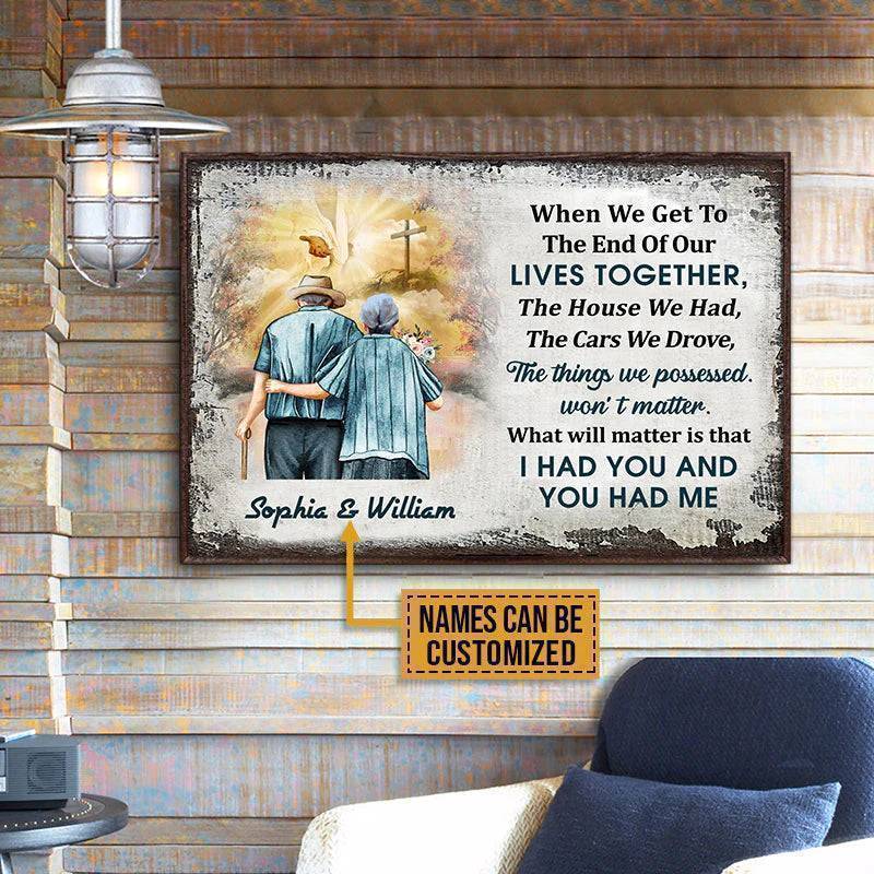 Personalized Christian Old Couple When We Get Custom Poster - Image 3