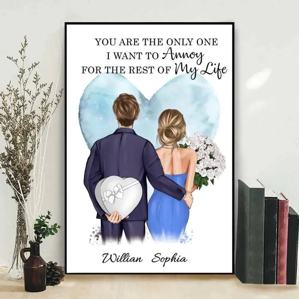 "Hearts in Harmony" - 'Always Better Together' Personalized Couple Poster/Canvas - A Sentimental Anniversary Gift - Image 3