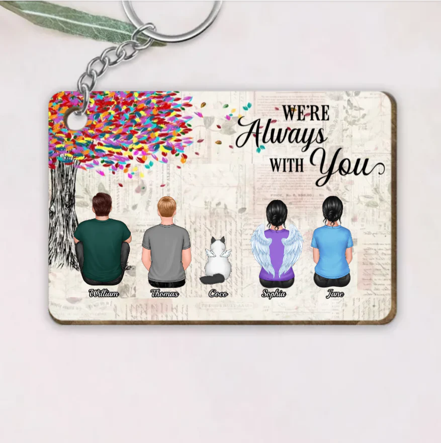 I Am Always With You - Personalized Custom Name LED Night Light or Acrylic or Wooden Plaque - Memorial Gift - Image 3