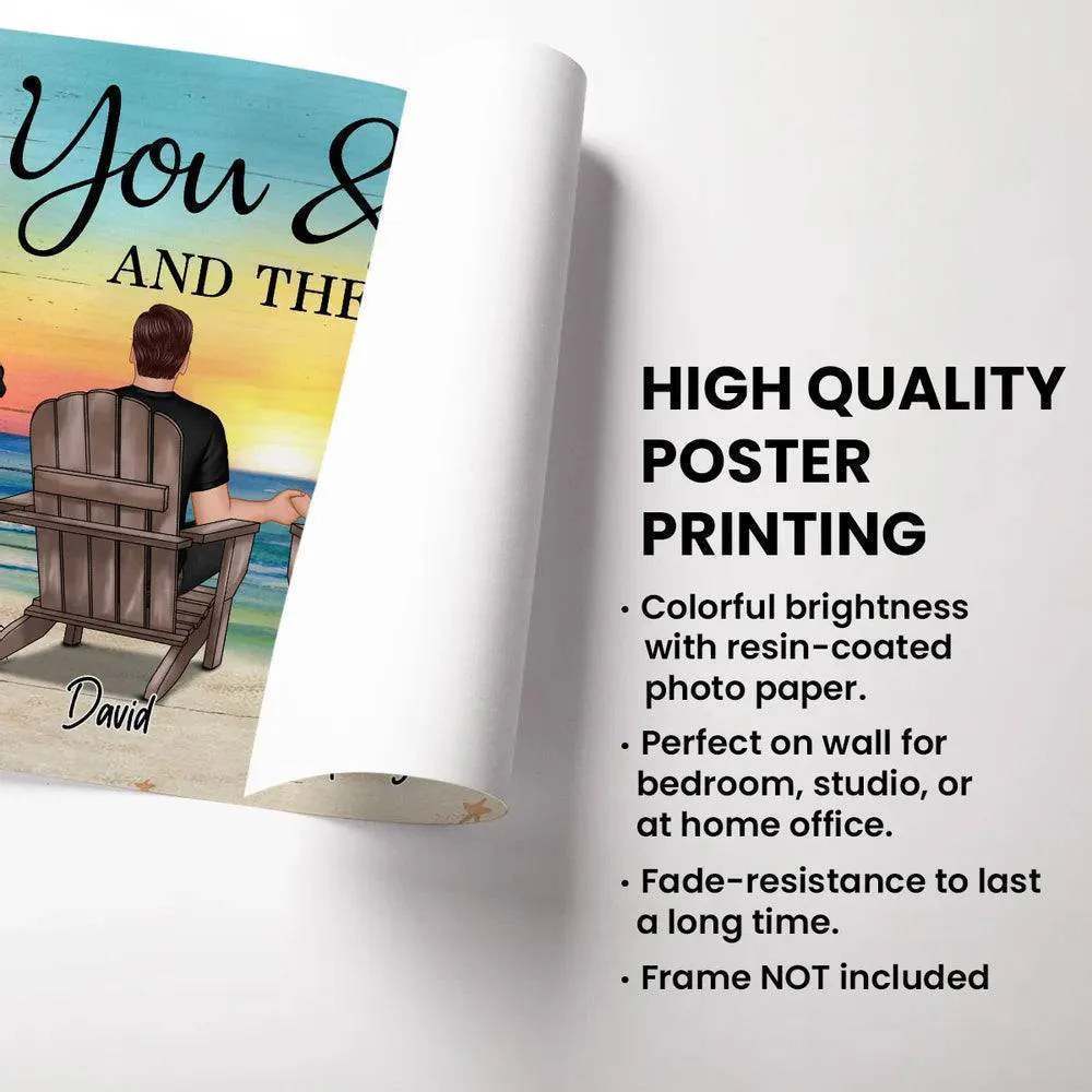 Personalized You, Me, and the Dogs Poster, Canvas, Plaque, and Keychain - Perfect Anniversary Gift for Lovers - Image 4
