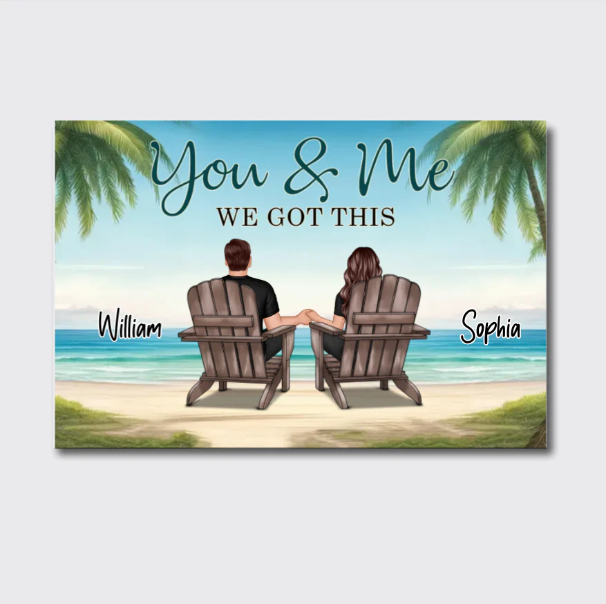 Personalized You, Me, and the Dogs Poster, Canvas, Plaque, and Keychain - Perfect Anniversary Gift for Pet Lovers - Image 5