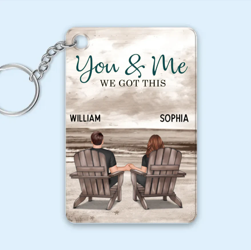 My Missing Piece - Custom Couple Beach Design Wooden, Acrylic or LED Plaque - Unique Gift - Image 4