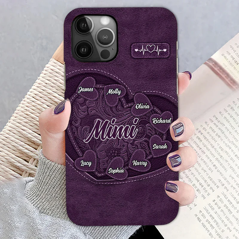 Personalized Phone Case - Grandma's Little Sweethearts and Ocean Baby, Perfect Gift - Image 2