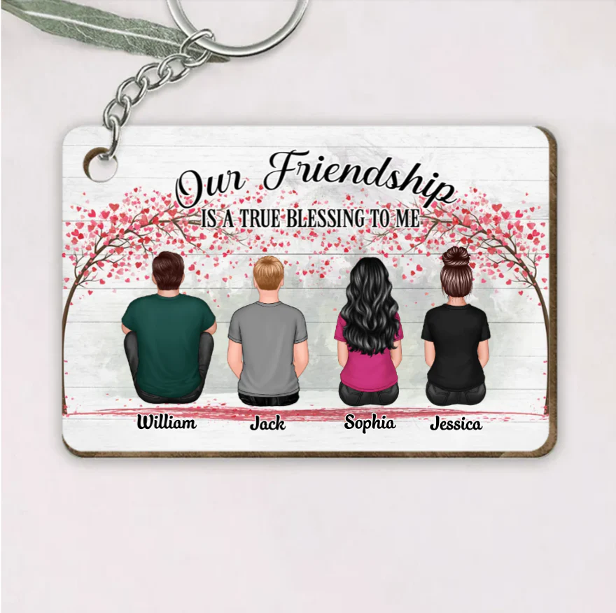 Friendship Back View Design - Personalized Poster, Pillow, Wall Art, Home Decor, Unique Gift for Friends - Image 5