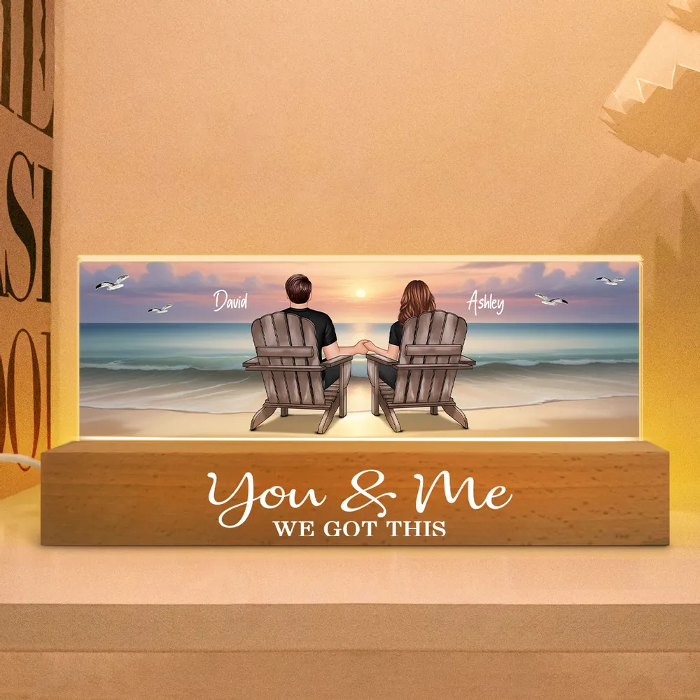 Seaside Memories - Personalized LED Plaque, Poster, Canvas, Car Hanger, Pillow, Wallet Card - Unique Gift for Couple, Husband, Wife, Dad, Mom - Image 3