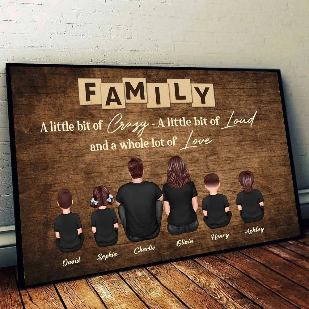 Personalized Family Forever Poster or Canvas, Keychain, Plaque, Car Hanger, Wallet Card - Perfect Gift for Siblings, Memorial Keepsake