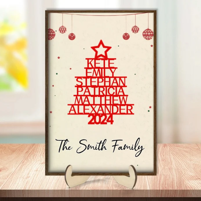 We Are Family - Personalized Christmas 2024 Poster - Custom Family Names Gift - Image 4