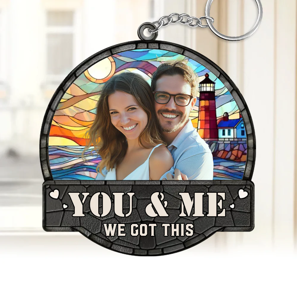 Custom Couple Suncatcher - Personalized Anniversary Ornament Gift - Image 3