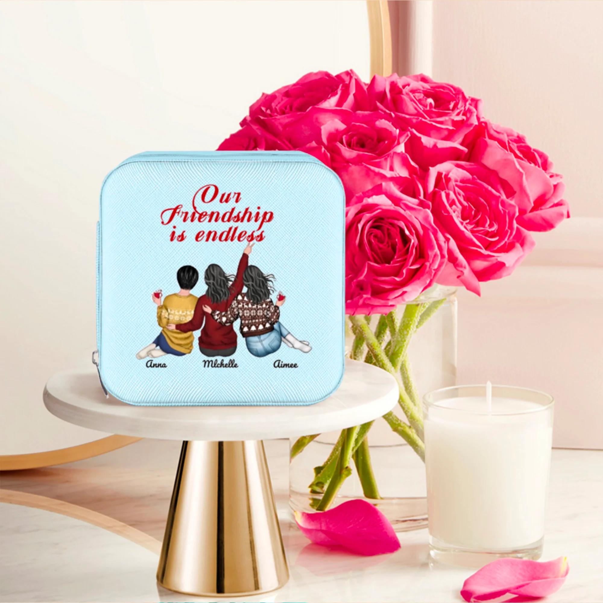 Besties Forever - Our Friendship Is Endless - Ornament, Beauty Tools, Jewelry, Cup - Christmas Gift - Image 5
