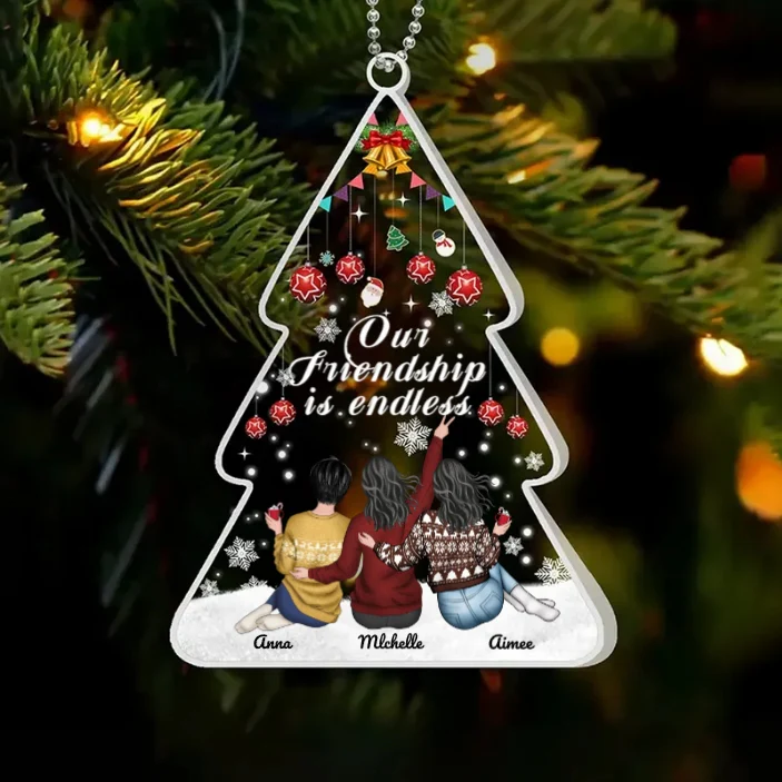 Besties Forever - Our Friendship Is Endless - Ornament, Beauty Tools, Jewelry, Cup - Christmas Gift