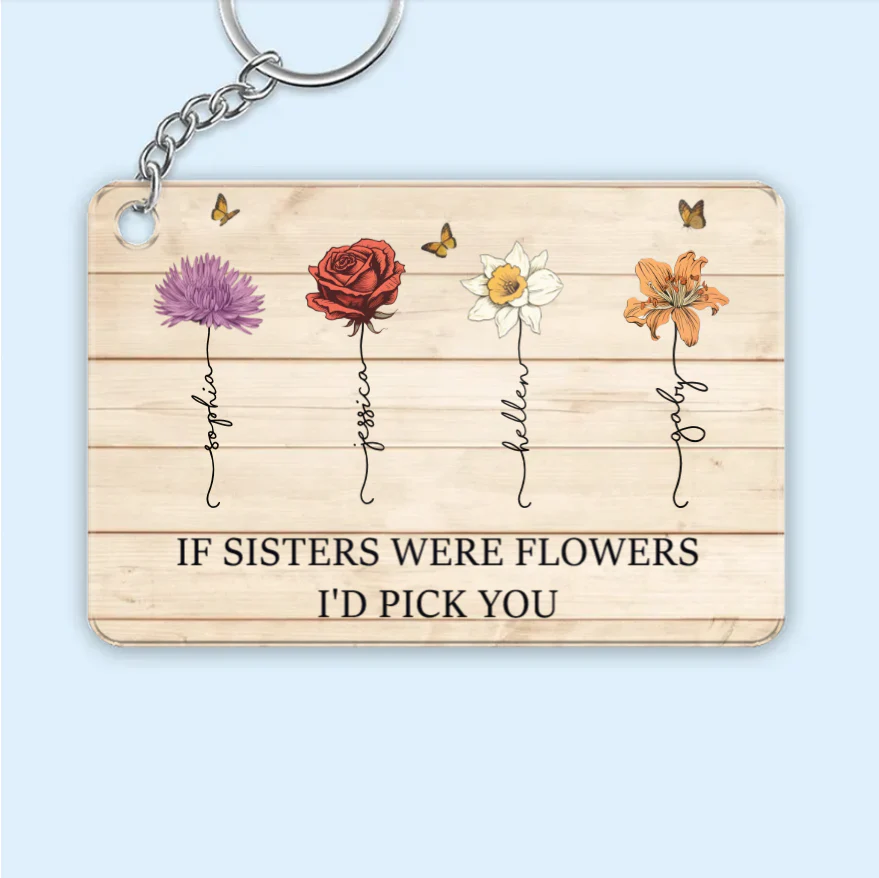 If Friends Were Flowers I'd Pick You - Personalized Cup or Poster or Ornament or Jewelry Dish or Plaque or Keychain - Image 11