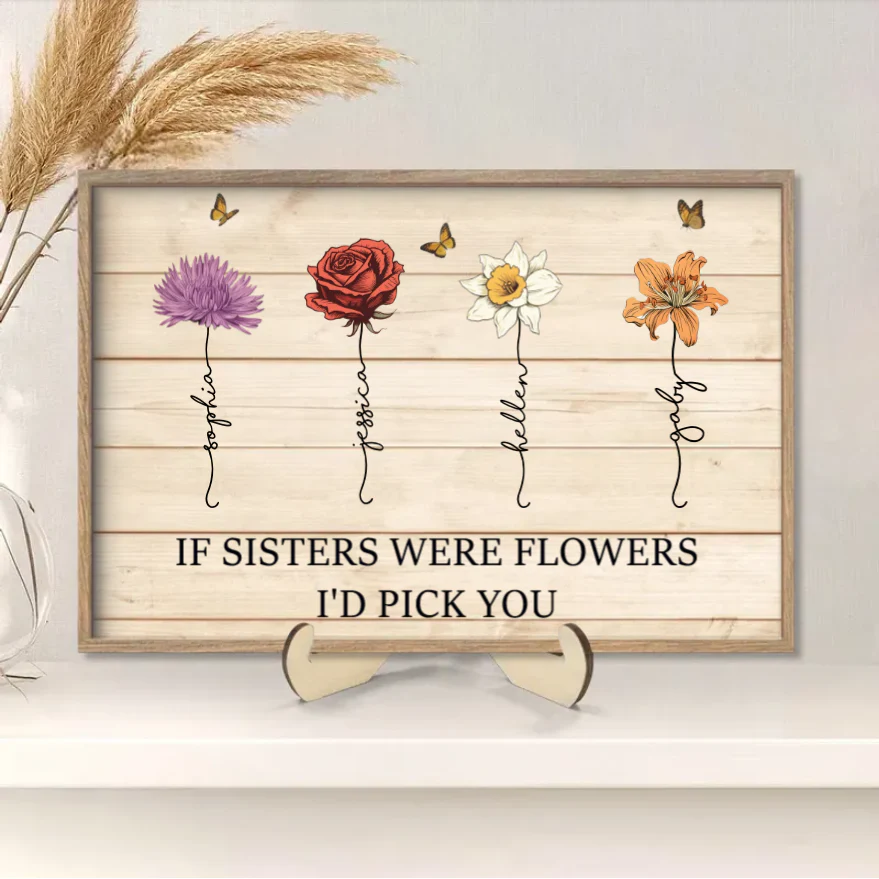 If Friends Were Flowers I'd Pick You - Personalized Cup or Poster or Ornament or Jewelry Dish or Plaque or Keychain - Image 8